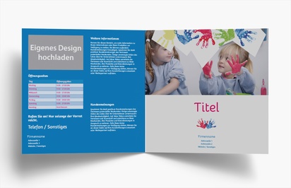 Designvorschau für Designgalerie: Falzflyer Pflegefamilie & Adoption, Einbruchfalz Quadratisch (210 x 210 mm)
