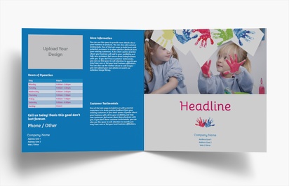 Design Preview for Design Gallery: Childcare & Early Education Folded Leaflets, Bi-fold Square (210 x 210 mm)