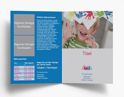 Designvorschau für Designgalerie: Flyer und Falzflyer Bildung & Kinderbetreuung, Einbruchfalz A6 (105 x 148 mm)