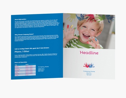 Design Preview for Design Gallery: Education & Child Care Flyers & Leaflets, Bi-fold A4 (210 x 297 mm)