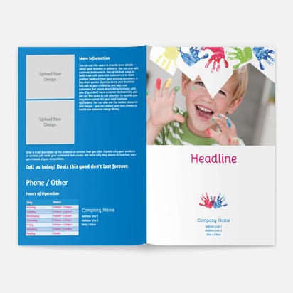 Design Preview for Design Gallery: Education & Child Care Brochures, A5 Bi-fold