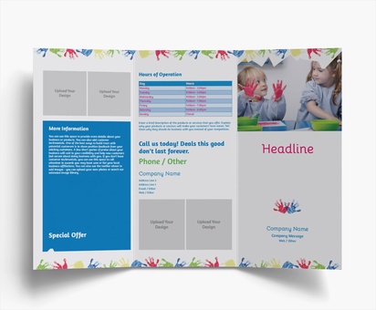 Design Preview for Design Gallery: Childcare & Early Education Folded Leaflets, Tri-fold DL (99 x 210 mm)