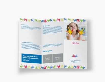 Vista previa del diseño de Galería de diseños de folletos plegados para salud y bienestar, Pliegue en acordeón DL (99 x 210 mm)