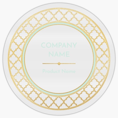 Design Preview for  Reusable Stickers Templates, 4" x 4" Circle Horizontal