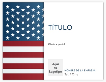 Un bandera americana foto diseño blanco azul para Elecciones con 1 imágenes