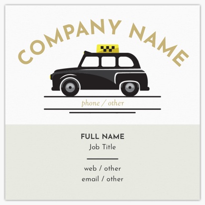Design Preview for Design Gallery: Taxi Service Square Business Cards