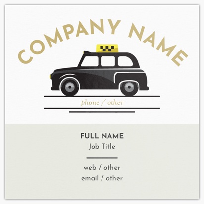 Design Preview for Design Gallery: Car Services Ultra-Thick Business Cards, Square (65 x 65 mm)