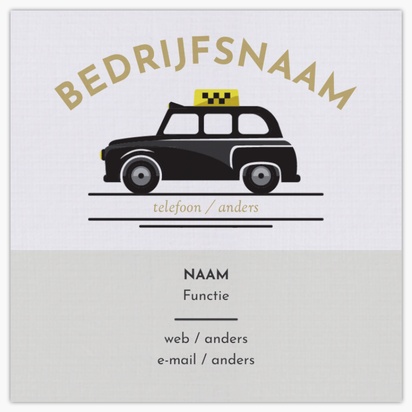 Voorvertoning ontwerp voor Ontwerpgalerij: Taxi Linnen visitekaartjes