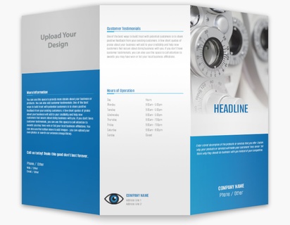 Design Preview for Medical Professionals Custom Brochures Templates, 8.5" x 11" Tri-fold