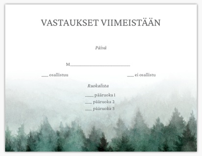 Mallin esikatselu Mallivalikoima: Talvi Vastausta pyydetään -kortit, 13.9 x 10.7 cm