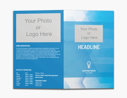Design Preview for Design Gallery: Electricians Custom Brochures, 8.5" x 11" Bi-fold