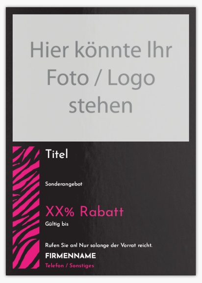 Designvorschau für Designgalerie: Flyer und Falzflyer Tiere,  Ohne Falz A6 (105 x 148 mm)