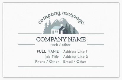 Design Preview for Design Gallery: Accommodations Metallic Business Cards