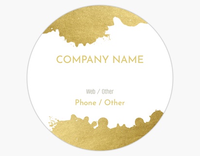 A gold flashy white cream design for Modern & Simple