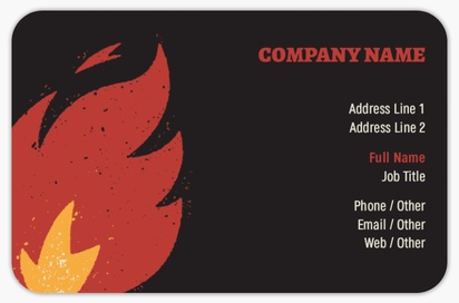 Design Preview for Design Gallery: Public Safety Rounded Corner Business Cards, Rounded Standard (85 x 55 mm)