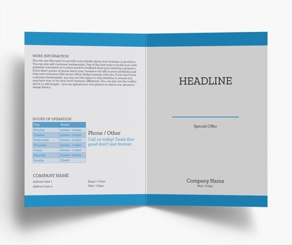 Design Preview for Design Gallery: Conservative Folded Leaflets, Bi-fold A5 (148 x 210 mm)