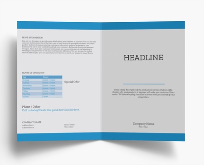 Design Preview for Design Gallery: Conservative Flyers & Leaflets, Bi-fold A4 (210 x 297 mm)