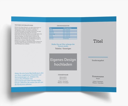 Designvorschau für Designgalerie: Flyer und Falzflyer Unternehmensdienstleistungen, Wickelfalz DL (99 x 210 mm)