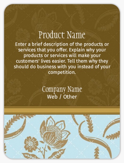 Design Preview for Design Gallery: Elegant Product & Packaging Labels, Rounded Rectangle  10.2 x 7.6 cm 