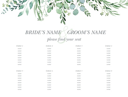 A seating chart modern gray cream design for Spring