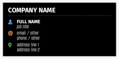 Design Preview for Templates for Information & Technology Standard Name Cards , Small (85 x 40 mm)