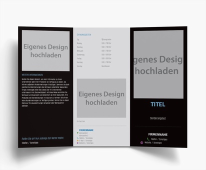 Designvorschau für Designgalerie: Falzflyer Informationstechnologie, Wickelfalz DL (99 x 210 mm)
