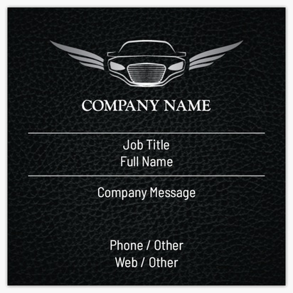 Design Preview for Design Gallery: Car Services Matte Visiting Cards, Square (63.5 x 63.5 mm)