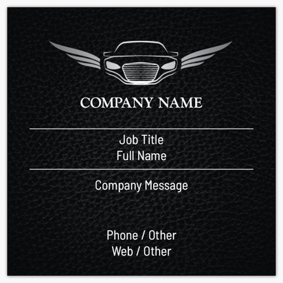 Design Preview for Design Gallery: Car Services Standard Business Cards, Square (65 x 65 mm)