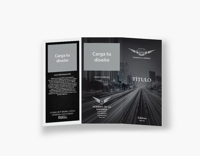 Vista previa del diseño de Galería de diseños de folletos plegados para automoción y transporte, Tríptico DL (99 x 210 mm)
