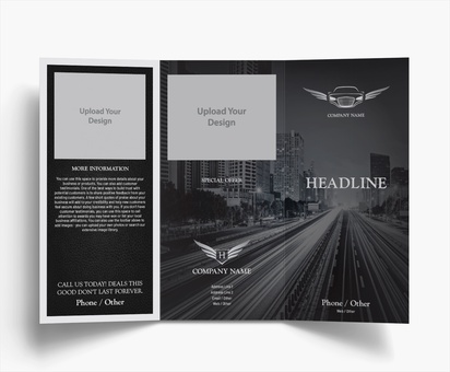 Design Preview for Design Gallery: Taxi Service Folded Leaflets, Tri-fold DL (99 x 210 mm)