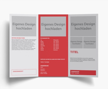 Designvorschau für Designgalerie: Falzflyer Unternehmensdienstleistungen, Wickelfalz DL (99 x 210 mm)