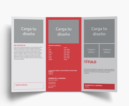 Vista previa del diseño de Galería de diseños de folletos plegados para servicios empresariales, Tríptico DL (99 x 210 mm)