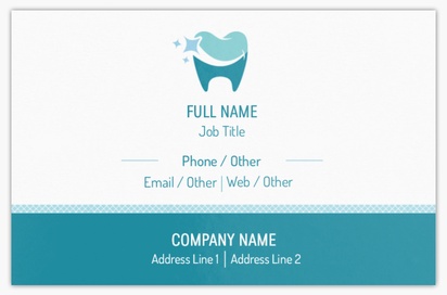 Design Preview for Design Gallery: Dentistry Metallic Business Cards