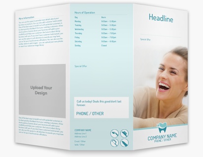 A teeth whitening smile blue white design for Modern & Simple with 1 uploads