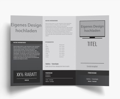 Designvorschau für Designgalerie: Falzflyer Retro, Wickelfalz DL (99 x 210 mm)