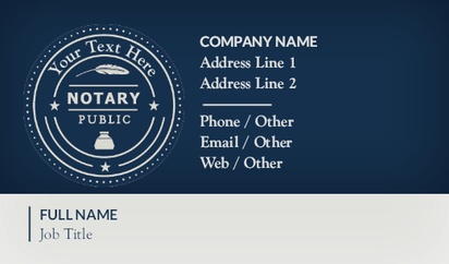 A notary public mobile notary white gray design