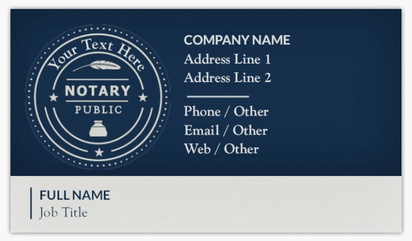 A notary public mobile notary white gray design