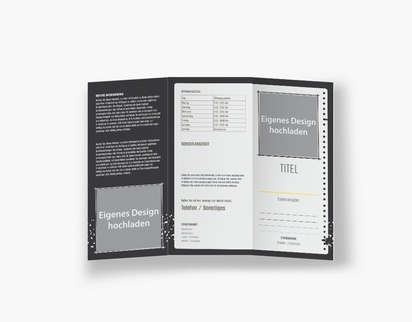Designvorschau für Designgalerie: Falzflyer Schreiben & Textbearbeitung, Wickelfalz DL (99 x 210 mm)