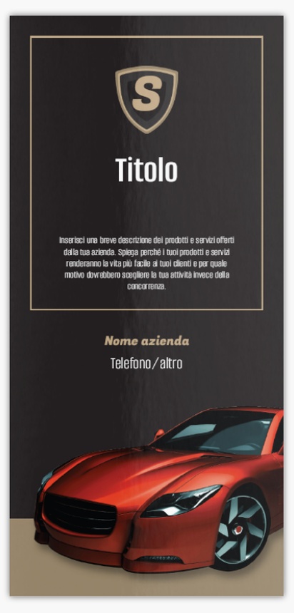 Anteprima design per Volantini personalizzati: modelli e design,  Senza piega DL (99 x 210 mm)
