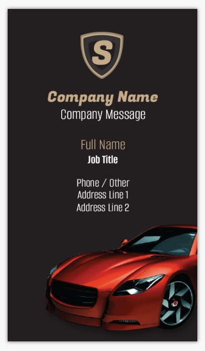 Design Preview for Car Parts & Tires Ultra Thick Business Cards Templates