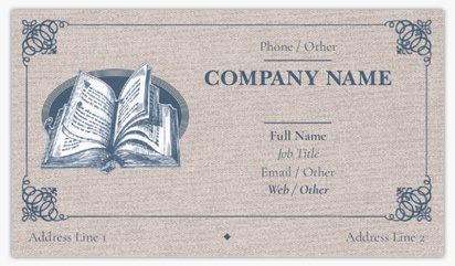 Design Preview for Design Gallery: Antiques Matte Visiting Cards, Standard (89 x 51 mm)