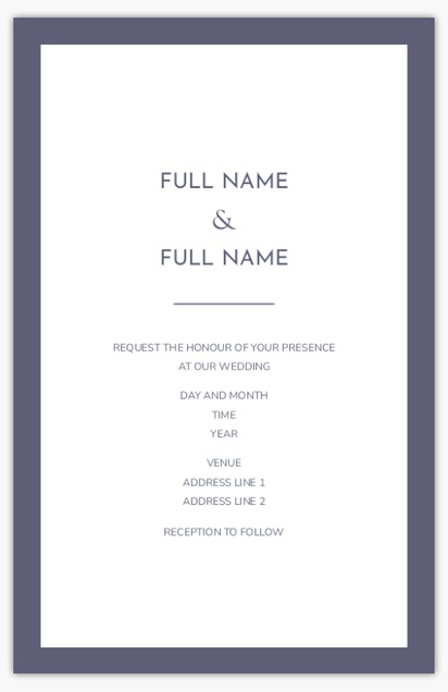 Design Preview for Design Gallery: Minimal Wedding Invitations