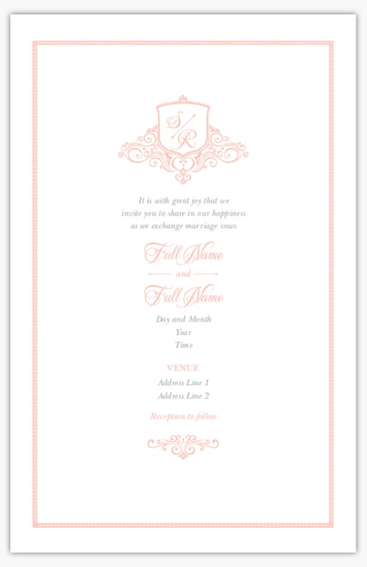 Design Preview for Design Gallery: Monograms Wedding Invitations