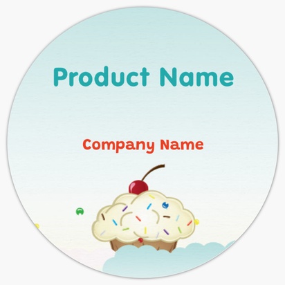 Design Preview for Design Gallery: Fun & Whimsical Product Labels on Sheets, Circle 3.8 x 3.8 cm