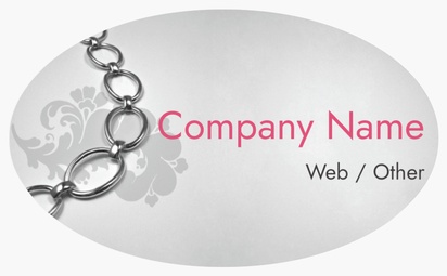 Design Preview for Design Gallery: Jewellery Bumper Stickers, Oval