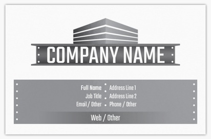 Design Preview for Design Gallery: Manufacturing & Distribution Metallic Business Cards