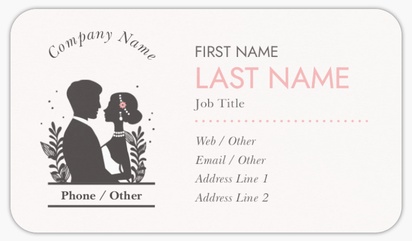 Design Preview for Introduction & Dating Agencies Rounded Corner Business Cards Templates, Standard (3.5" x 2")