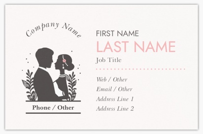 Design Preview for Design Gallery: Introduction & Dating Agencies Metallic Business Cards