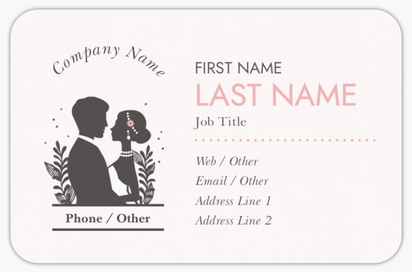 Design Preview for Design Gallery: Introduction & Dating Agencies Rounded Corner Business Cards, Rounded Standard (85 x 55 mm)