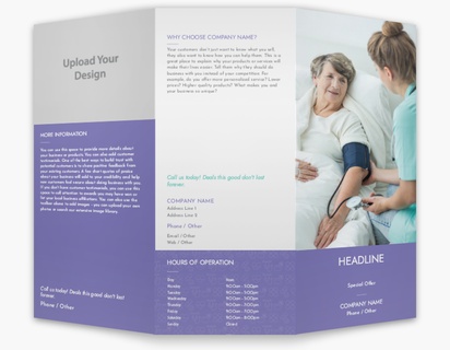 A healthcare physician purple gray design with 1 uploads